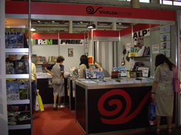 Stand con bancone Fiera del Libro Torino